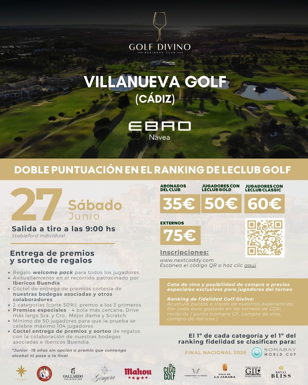 Proxima Experiencia en Villanueva Golf (Cadiz)